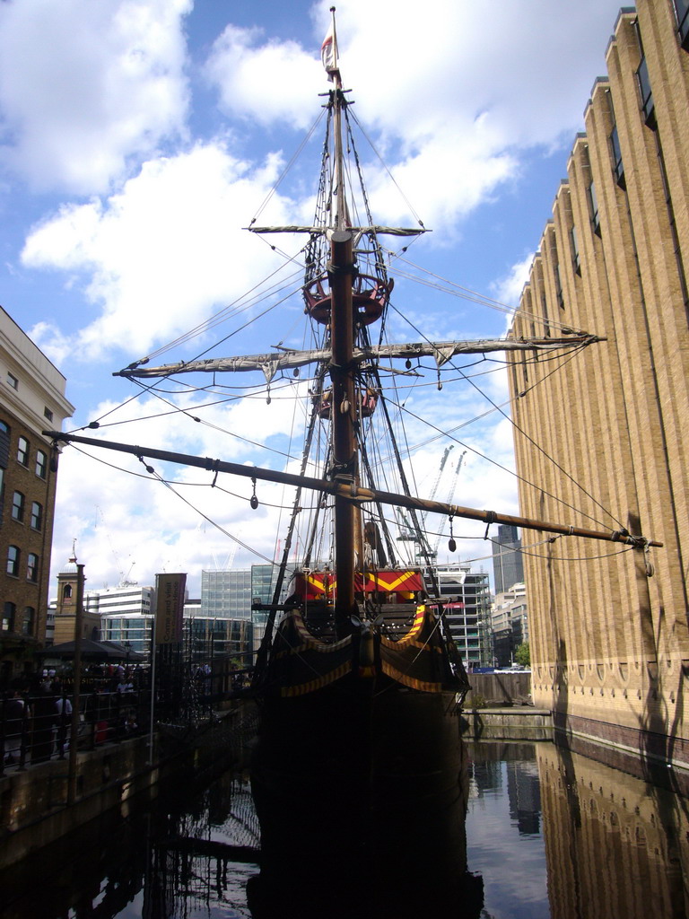 Galleon `The Golden Hind` at the Bankside