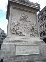 Base of the Monument to the Great Fire of London, with inscription