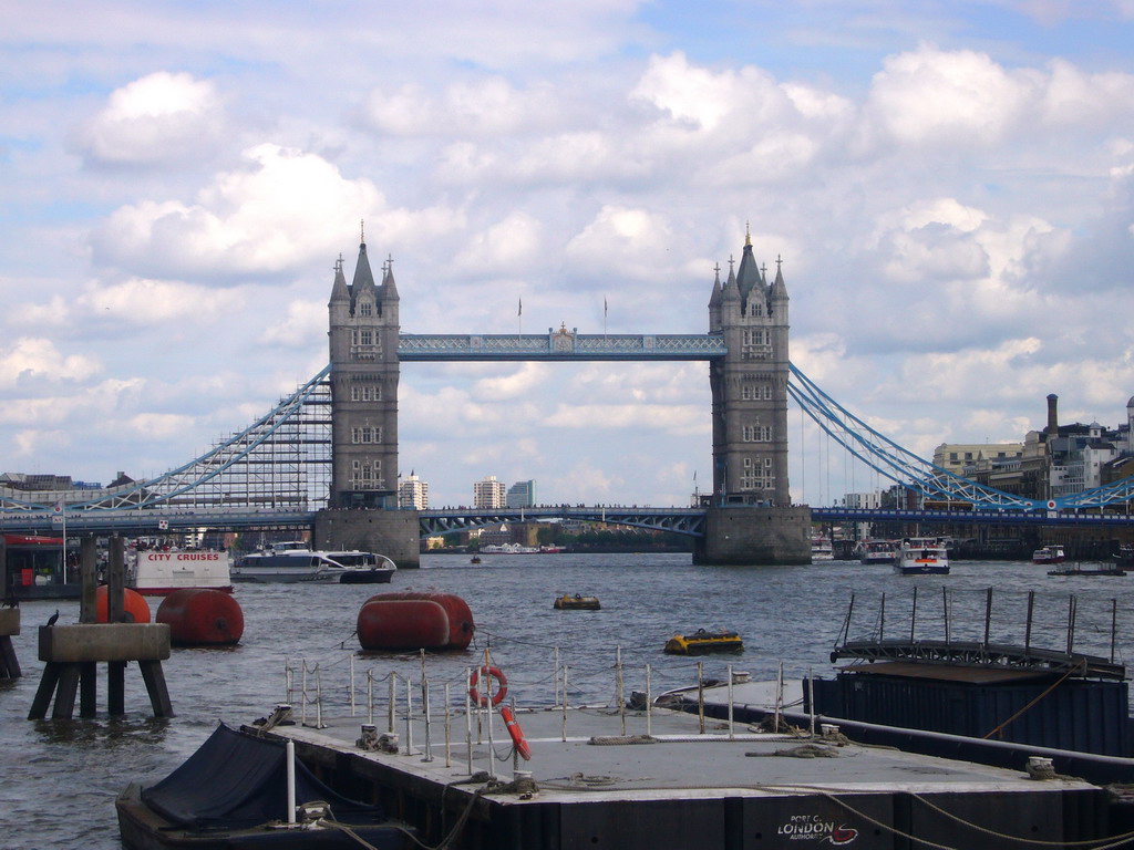 The Tower Bridge over the Thames river