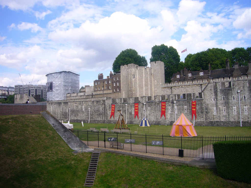 The west side of the Tower of London