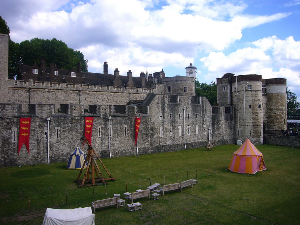 The west side of the Tower of London