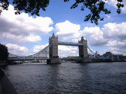 The Tower Bridge over the Thames river