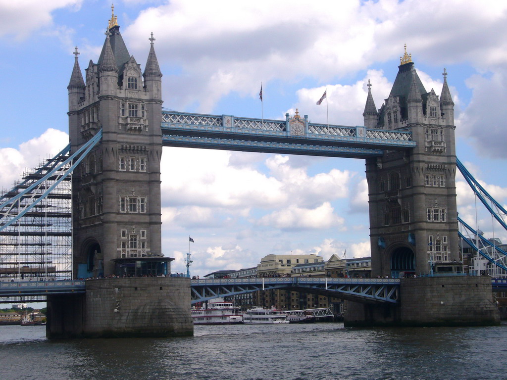 The Tower Bridge over the Thames river