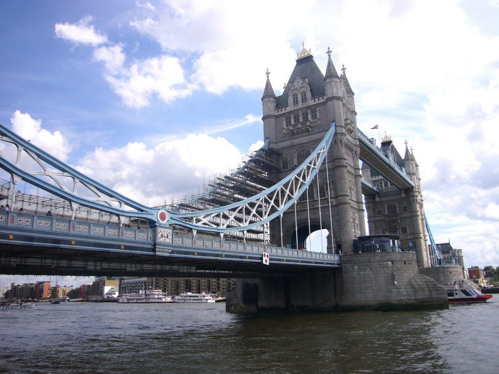 The Tower Bridge over the Thames river