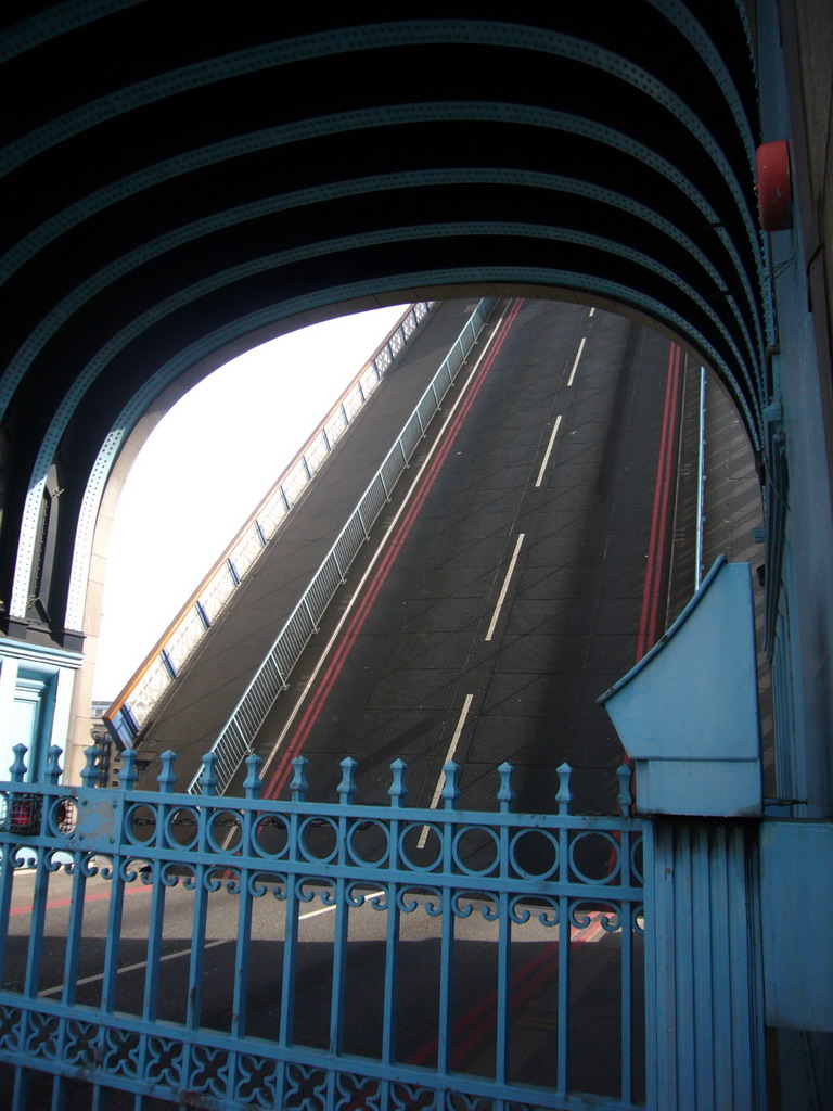 The Tower Bridge during a lift