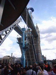 The Tower Bridge during a lift