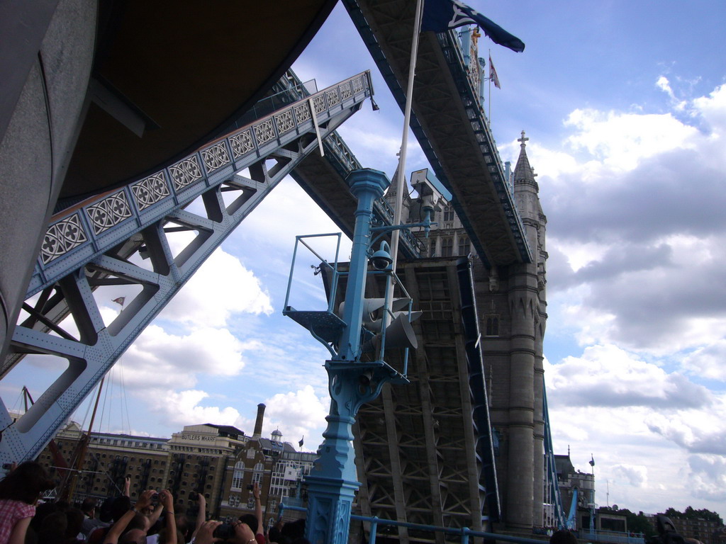 The Tower Bridge during a lift