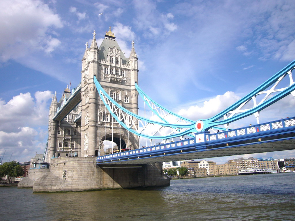 The Tower Bridge over the Thames river