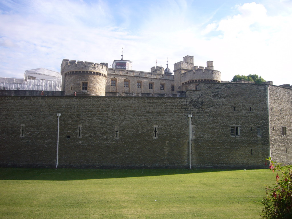 The east side of the Tower of London