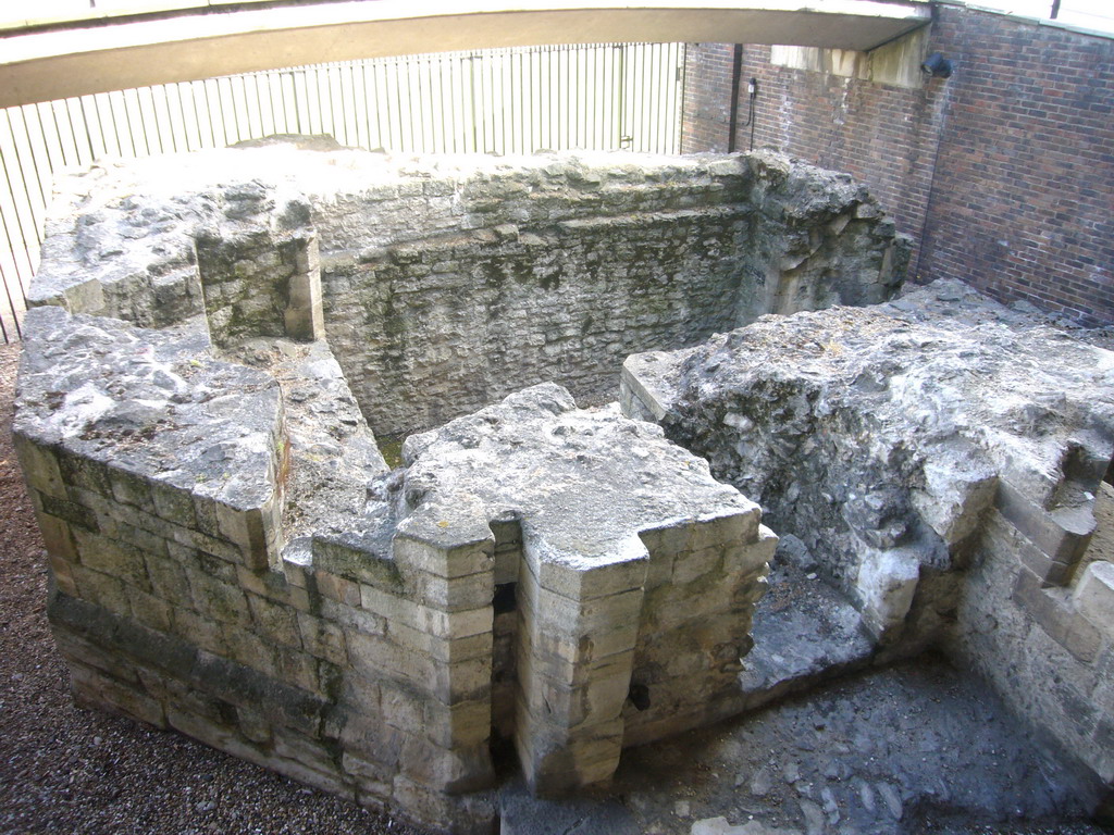 Ruins at the north side of the Tower of London