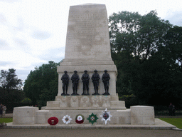 The Guards Memorial, at the border of the Horse Guards Parade square and St. James`s Park