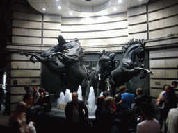 Fountain with horse statues, at the Criterion Theatre at Piccadilly Circus