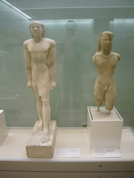Greek Kouroi statues, in the British Museum