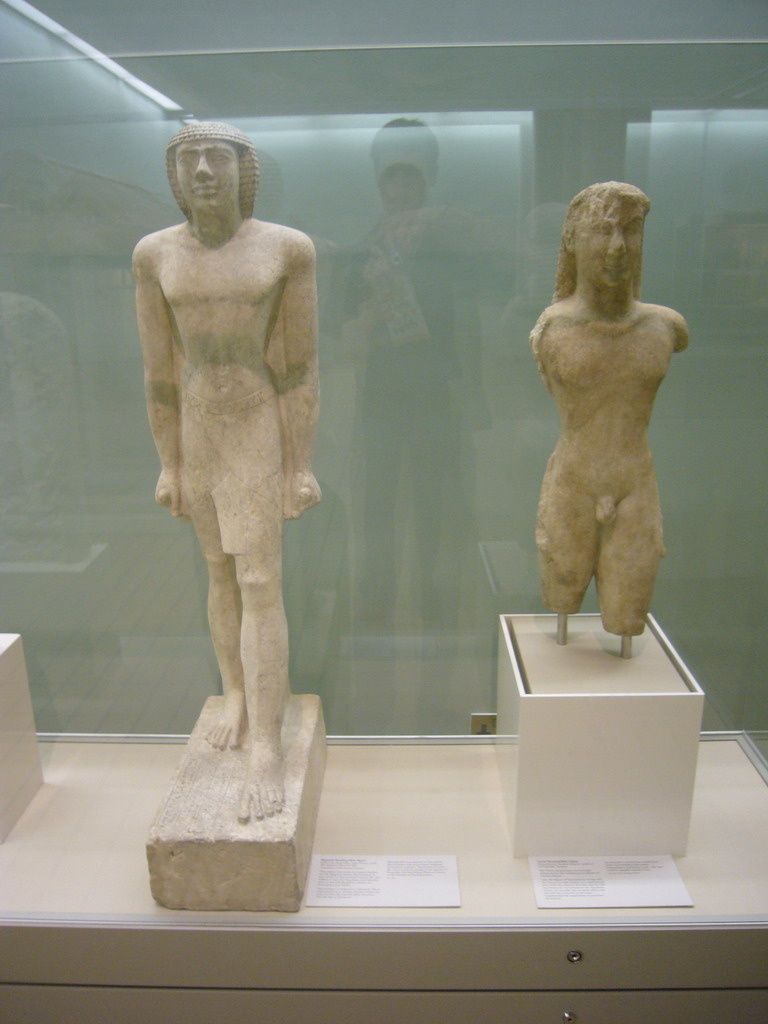 Greek Kouroi statues, in the British Museum