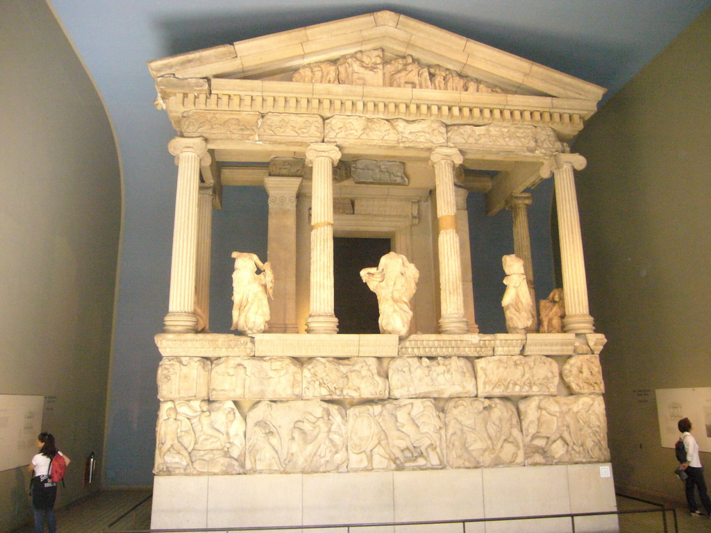 The Nereid Monument from Xanthos, in the British Museum