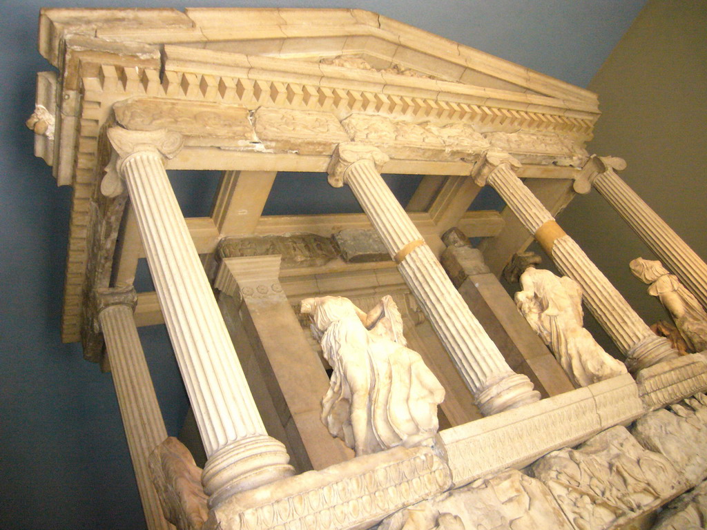 The Nereid Monument from Xanthos, in the British Museum