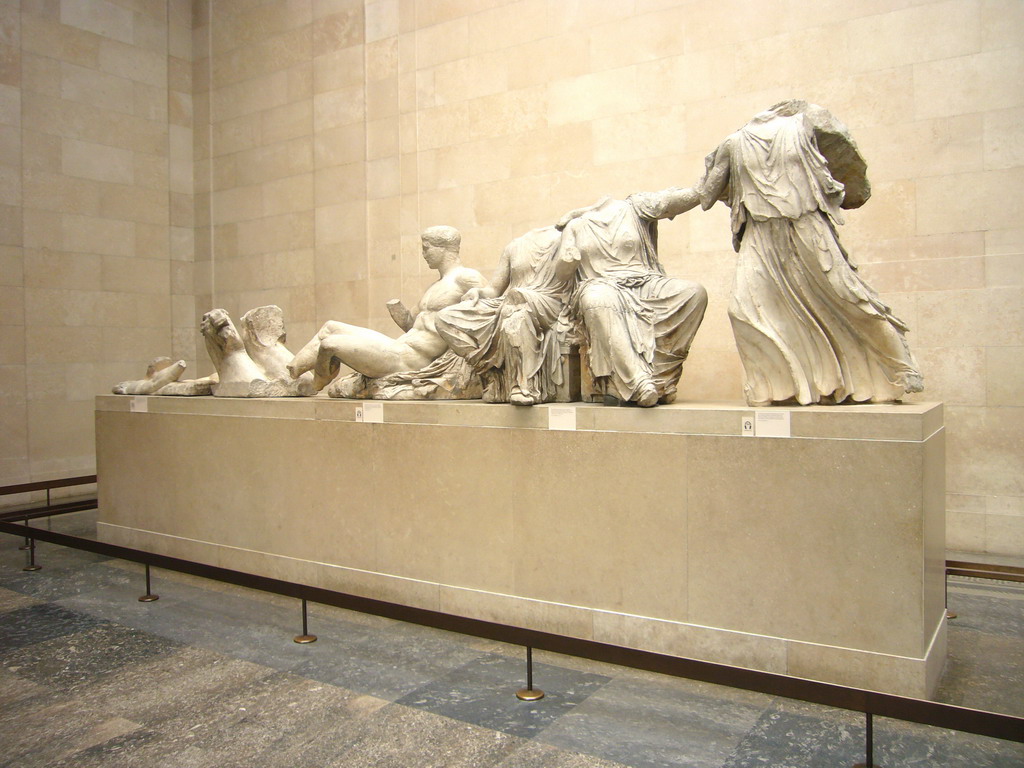 Right side of the east pediment of the Parthenon, in the British Museum