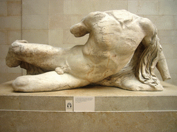 Left side of the west pediment of the Parthenon, in the British Museum