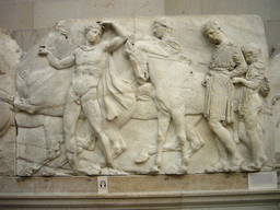 Part of the north frieze of the Parthenon, in the British Museum
