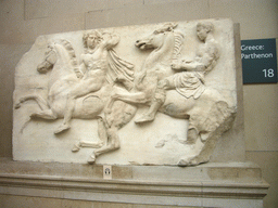 Part of the west frieze of the Parthenon, in the British Museum