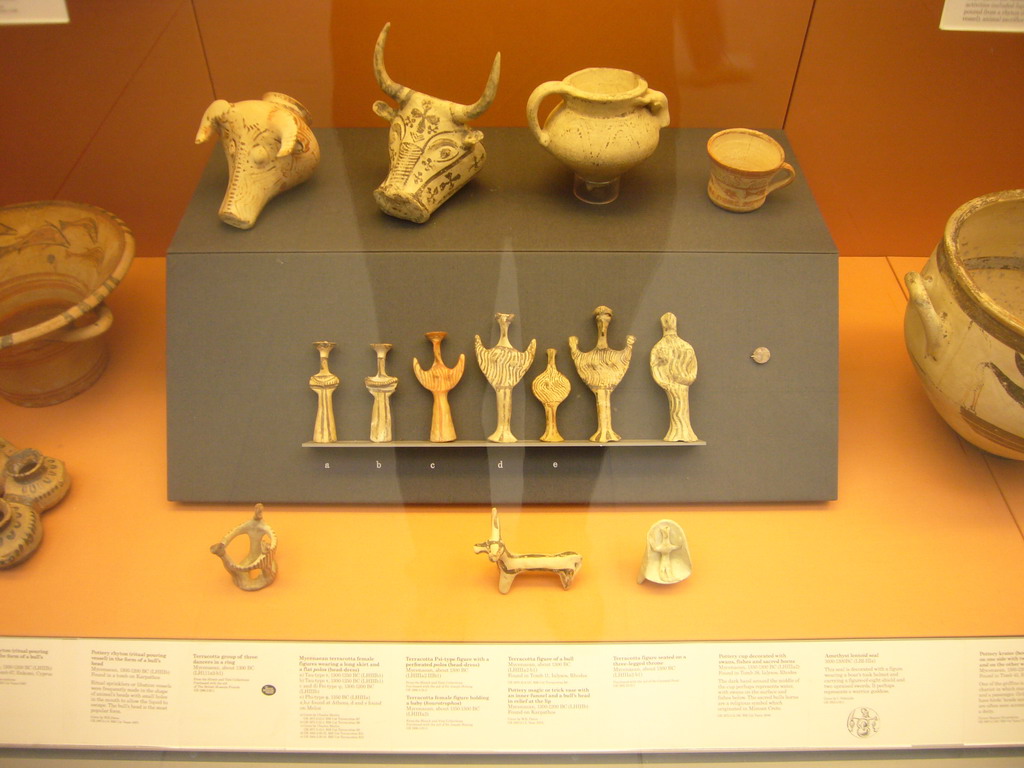 Terracotta figures from Mycenae, in the British Museum