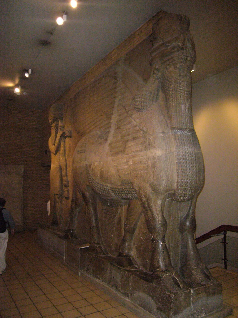 Assyrian Lamassu statue, in the British Museum