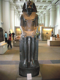 Granodiorite seated statue of Amenhotep III, in the British Museum