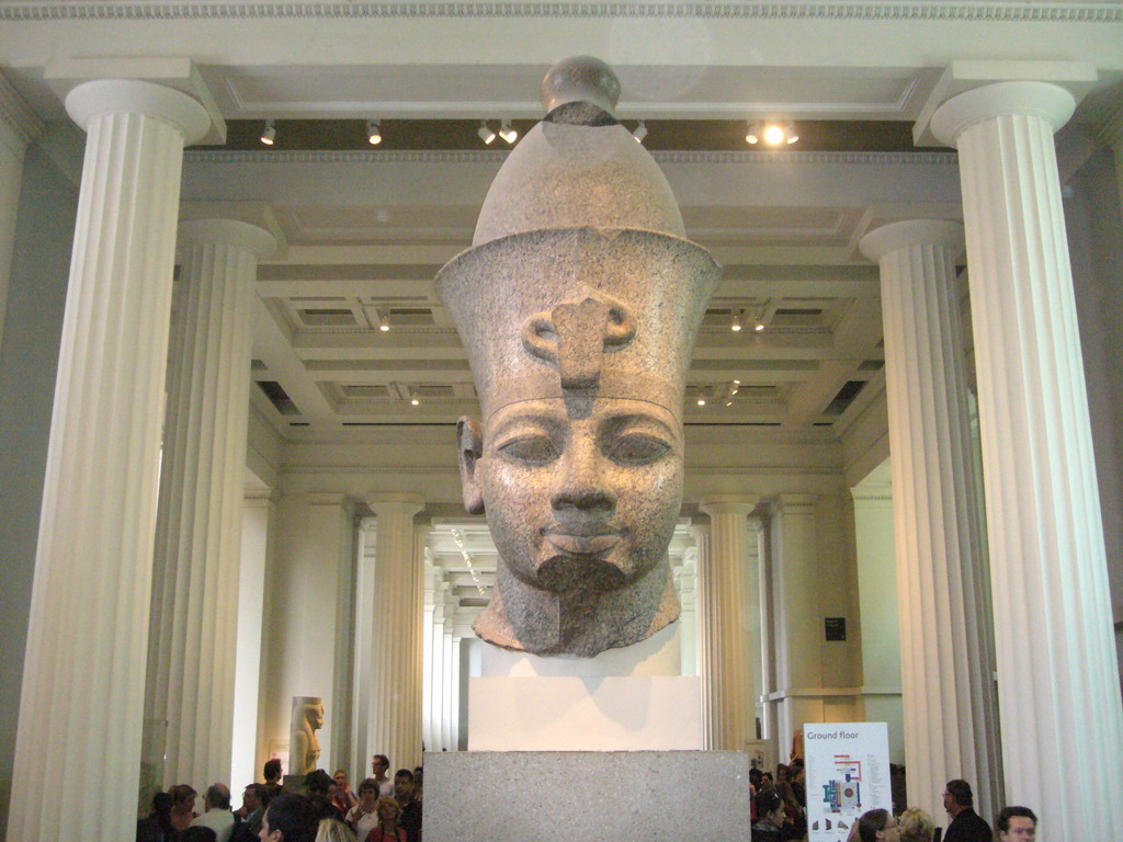 The Colossal Granite head of Amenhotep III, in the British Museum