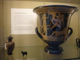 Greek vase on the Return of Odysseus, with explanation, in the British Museum