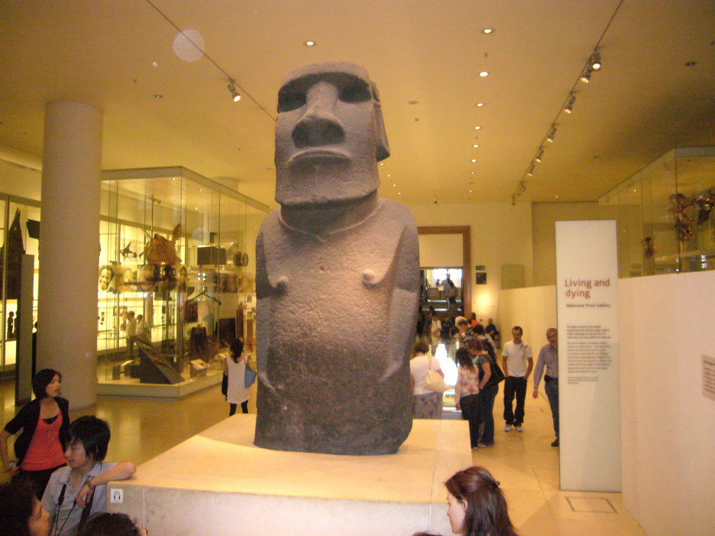 The statue Hoa Hakananai`a from Easter Island, in the British Museum