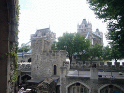 The Tower Bridge and the Well Tower at the Tower of London