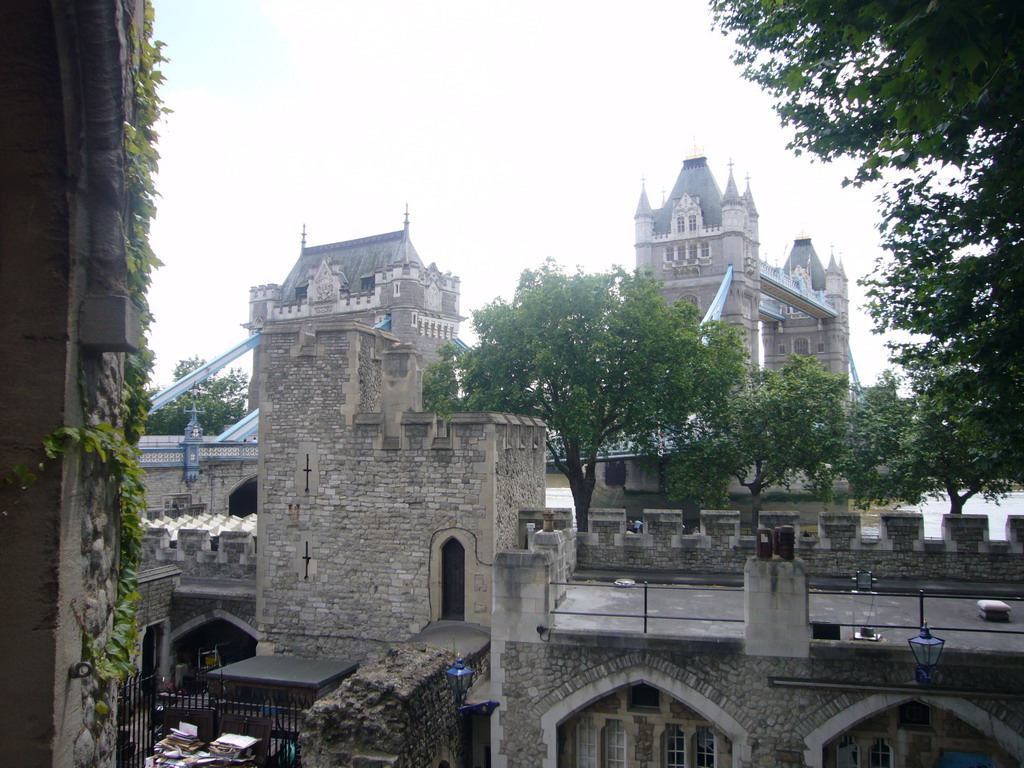 The Tower Bridge and the Well Tower at the Tower of London