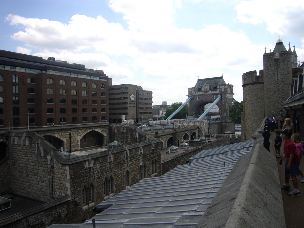 The Tower Bridge and the Salt Tower at the Tower of London