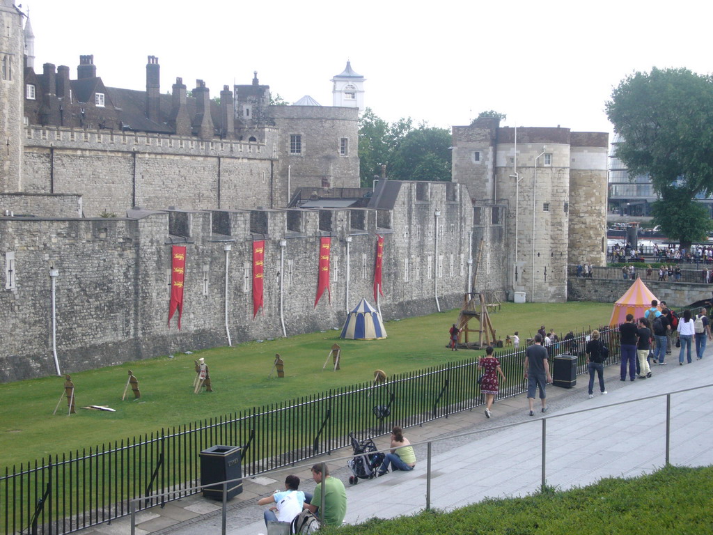 The west side at the Tower of London