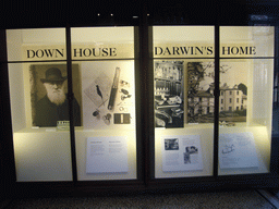 Explanation on Darwin`s Home, in the Natural History Museum
