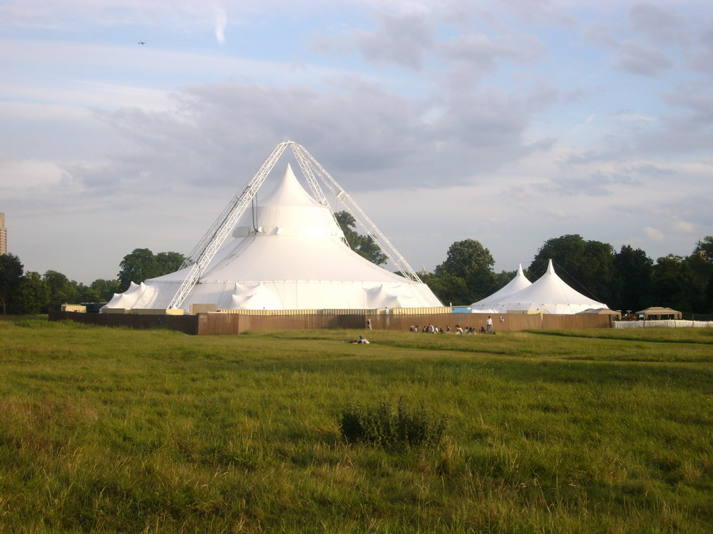 Tents in Hyde Park