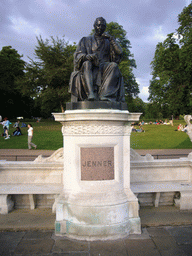 Statue of Edward Jenner in the Italian Gardens in Hyde Park