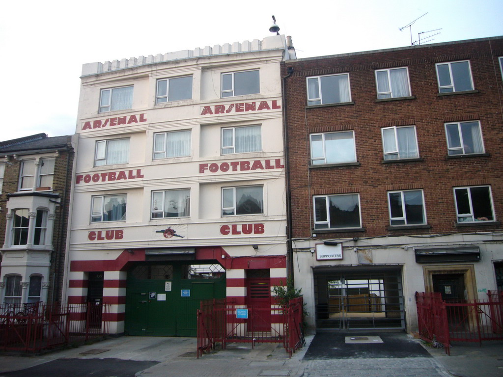 West entrance to Highbury, the former Arsenal FC stadium