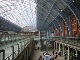 Inside St. Pancras railway station