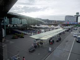 Front of Schiphol Airport, viewed from the walkway from the P1 parking garage