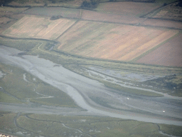 The Hadleigh Ray river, viewed from the airplane from Amsterdam