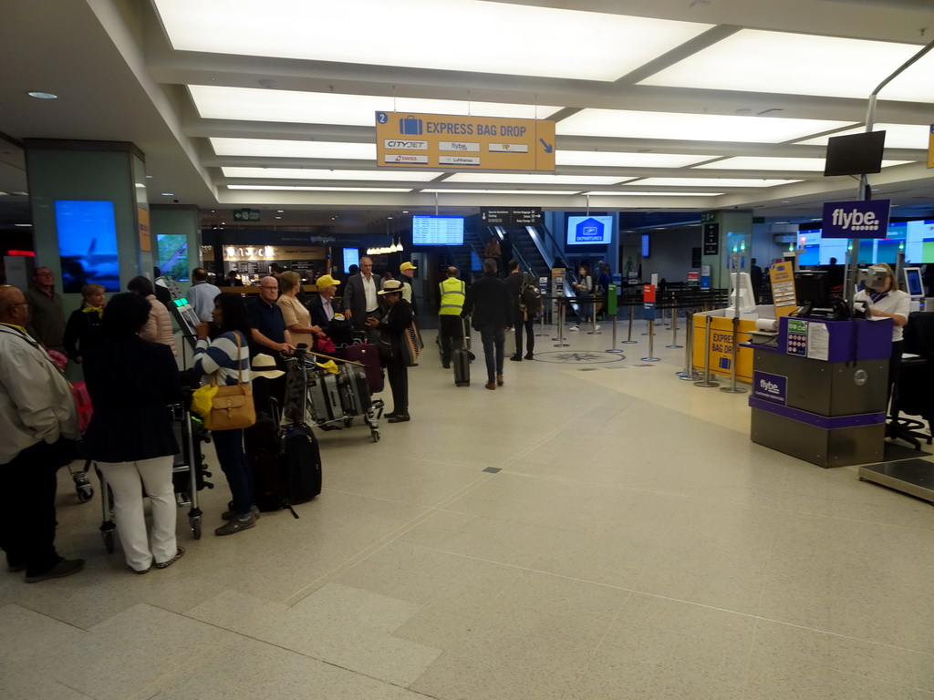 Interior of the Arrivals Hall of London City Airport