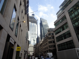 Gracechurch Street, the Leadenhall Building and the 22 Bishopsgate building, under construction