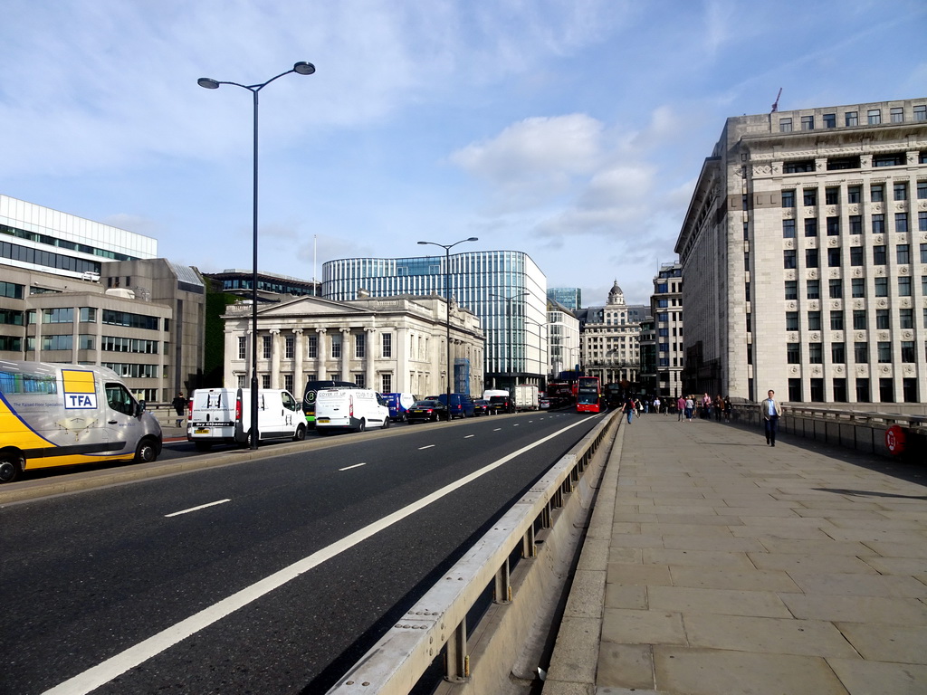 London Bridge, the Fishmongers` Hall and the House of Fraser