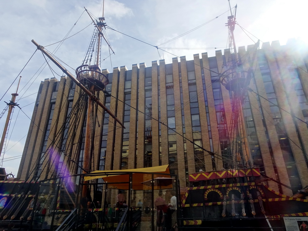 The Golden Hinde galleon at the St. Mary Overie Dock at Cathedral Street