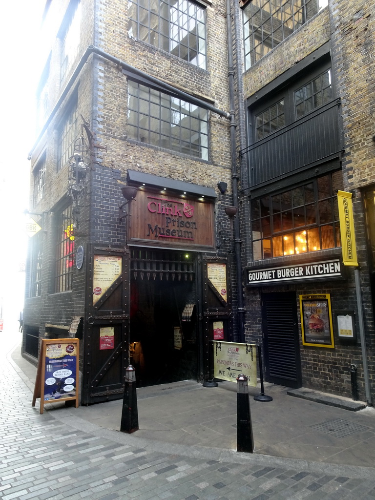 Front of the Clink Prison Museum at Clink Street