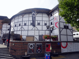 Front of Shakespeare`s Globe at the Bankside
