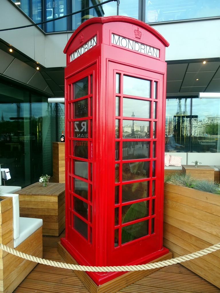 Telephone box at the Upper Ground