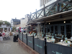 Front of the Wharf restaurant at the Gabriel`s Wharf shopping area