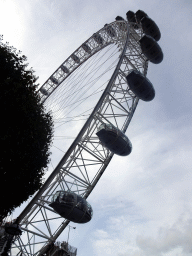 The London Eye, viewed from the Queen`s Walk